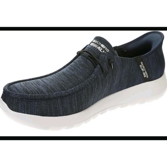 SKECHERS Go Walk Max-Free hands Slip-ins Men's NAVY size US 10.5 - Picture 1 of 9